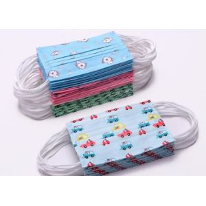China Colorful Kids Medical Face Mask Bacteria Proof Single Use High Protection Level on sale