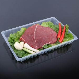 Hengmaster White Rectangle plastic tray transparent Ecofriendly