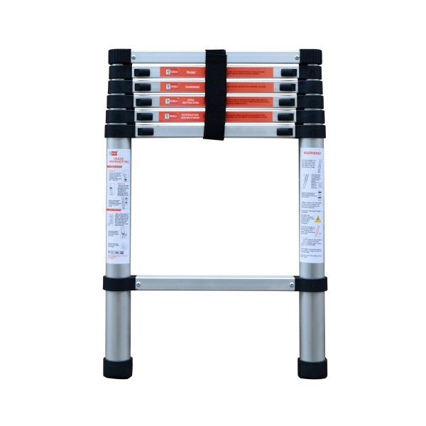 Quality Extendable 2 Meter 150kg Aluminium Telescopic Ladder wholesale