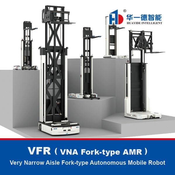 Quality VFR,VNA Fork-Type AMR,Very Narrow Aisle Fork-Type Autonomous Mobile Robot,Warehouse Automation And Logistics Industry Automatically Organize And Stack Pallets Handling Robot wholesale
