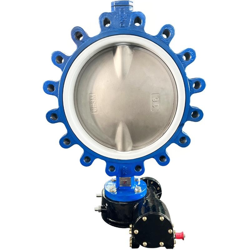 Cheap Turbine lug butterfly valve lockable ductile iron wafer type manual butterfly valve for sale