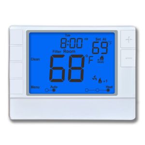 Coiiwsei White Backlight Non Programmable Thermostat for OEM/ODM and 2 Heat/1