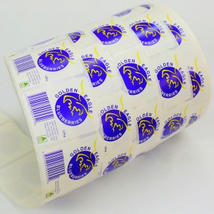 Fruit Custom Adhesive Labels Blueberries Barcode Labels Stickers ISO14001