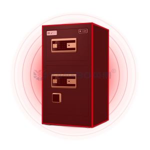 Black Dual Alarm Smart Safe Box Customized For Home Security YB/RS-80D
