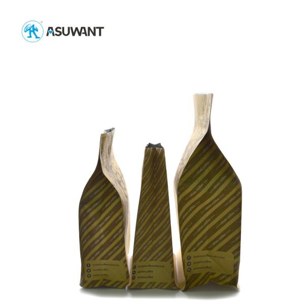 Resealable 500 Gsm Kraft Zipper Pouch Bags Fda Approved