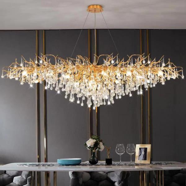 Modern Crystal LED Chandelier Lighting for Dining Room Decoration Luxury loft chandelier(WH-MI-210)