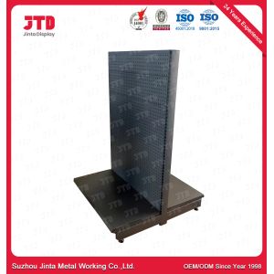 6FT Double Sided Library Bookshelves Black 3 Layers Rack