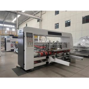 Automatic Corrugated Box Packing Stitching Folding Gluing Carton Folder Gluer