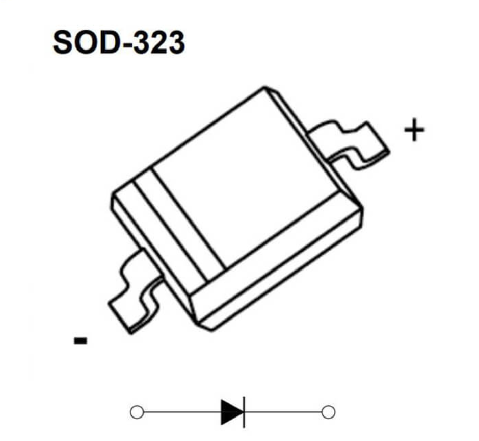 SOD-323 Package Outline Plastic Encapsulated Switching Diodes Designed to