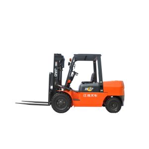 China Warehouse Triple Mast Diesel JAC Forklift Truck 4 Tonne For Material Handling on sale
