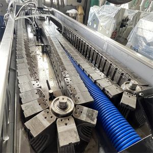 Automatic Plastic Extrusion Machinery Corrugated Pipe Production Line Equipment