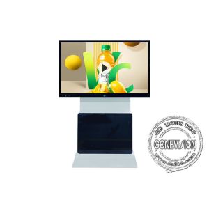 Cheap Rotating Touch Screen Terminals Floor Standing Interactive Kiosk Wifi Digital Signage for sale