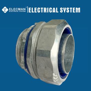 Zinc 1-1/2 Inch Straight Liquid Tight Connector For Flexible Conduit