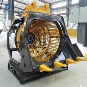 Hitachi 210 ZX210H ZX210-3 ZX210-5 ZX200-3 Topsoil Rotating Screening Bucket For