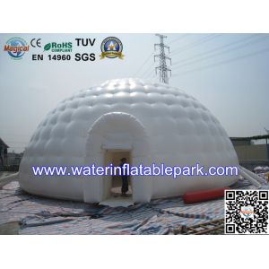 10m dia Inflatable Igloo Tent With Clear Top Roof , Inflatable Dome Tent