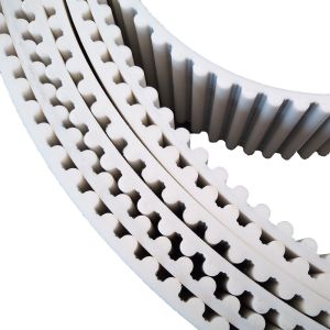 White TIMING BELT PU HTD 5M for Industrial Timing Precision and Durability