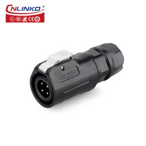 Cnlinko M12 IP68 Cable Wire Circular Waterproof Power 4pin Connector Male and