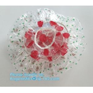 Cheap Compostable biodegradable Double-deck Waterproof Shower Cap for Bath Spa,hotel luxury biodegradable shower caps disposab for sale