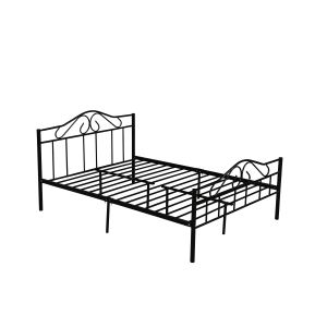Modern Customizable Full Size Metal Bed Frame Heavy Duty Reinforce Frame