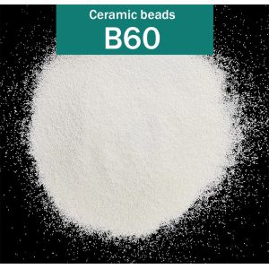 Cheap 125 Um B60 Ceramic Bead Blasting Bead Abrasive 66% ZrO2 In 25kgs for sale