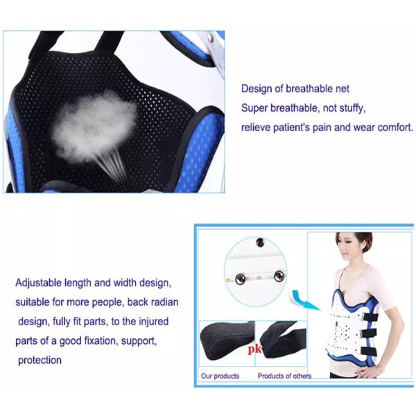 Thoracic Orthosis Waist Brace / Back Lumbar Support With Airbag Adjustable