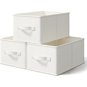 Closet Storage Fabric Storage Bins for Shelves Stackable Clothes Storage Bins