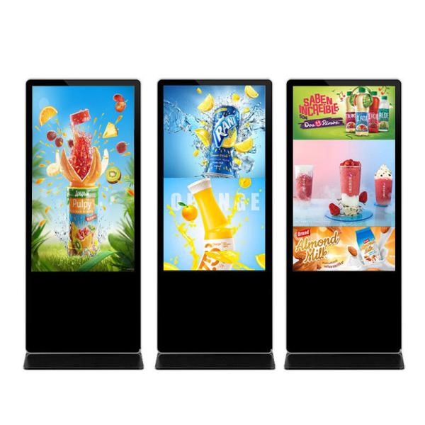 Quality 1920 X 1080/3840*2160 Floor Standing Digital Signage Display High Contrast Ratio wholesale