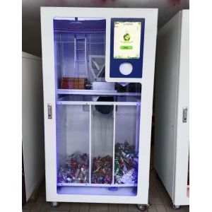3in1 Tin can / aluminum can/ pet bottle Reverse Vending Machine With compactor
