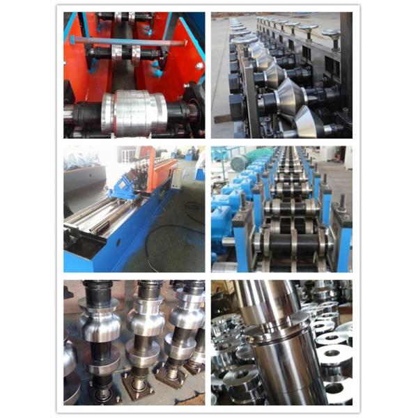 6 Tons Total Weight CZ Purlin Roll Forming Machine With Sheet Metal Straightening