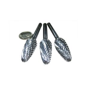 High Accuracy 3mm Carbide Burr , Carbide Rotary Bits Customized Length
