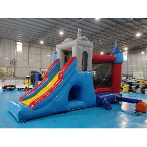 Outdoor Medieval Bounce Castle Inflatable Bouncy House With Slide Combo