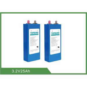 China High Energy Density Lithium Iron Phosphate Battery Cells 3.2V-25AH 80WH Deep Cycle on sale