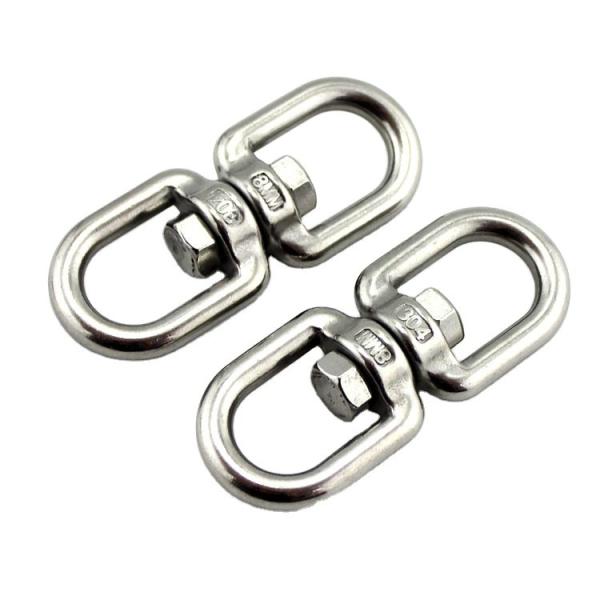 Quality Other Stainless Steel Rigging Hardware Double Eye Hook Swivel Shackle wholesale