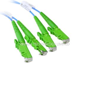 E2000 / APC - E2000 / APC Fiber Optic Patch Cord Singlemode Duplex Blue Cable
