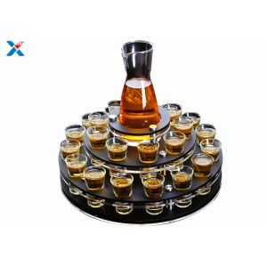 Round Acrylic Wine Glass Rack , Perspex Wine Rack Environmentally Friendly