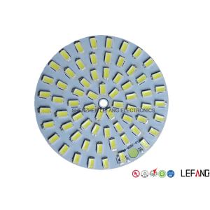 2 Layer LED PCB Board Aluminum Pcb Circular White Solder Mask For LED Singal