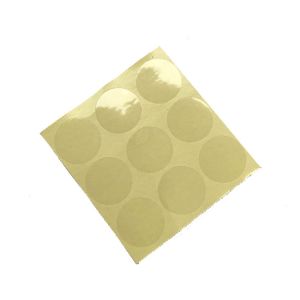 Low Tack Adhesive Self Adhesive Stickers Clear Round Labels