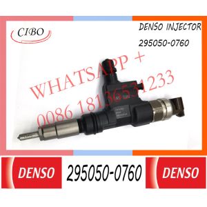 Genuine new fuel injector 295050-0760 for HINO N04C 23670-E0250 23670-E0380