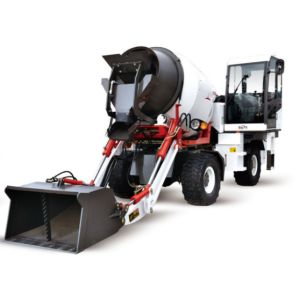 Self Loading Mobile Concrete Mixer Cement Mixer with Wheel 3m3