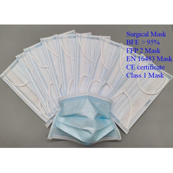 Quality Breathable Non Woven Face Mask Earloop 3 Ply Soft Cellulosic White Inner Layer wholesale