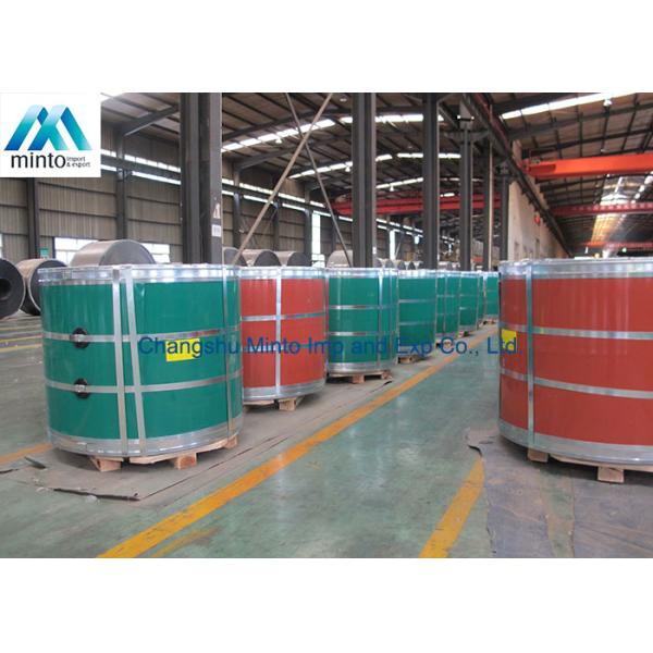 JIS G 3302 / ASTM A924 Color Coated Steel Sheet Roll Of Aluminum Coil ISO Certificate