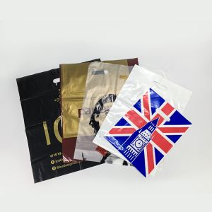 Die Cut LDPE HDPE Custom Plastic Shopping Bag 14colors Printing