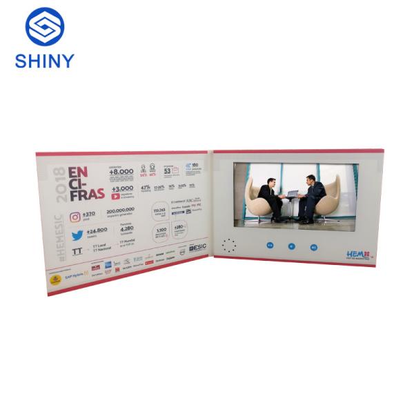 Quality A5 Digital  CMYK Lcd Screen Video Brochure 2.4 Inch 4.3 Inch 5 Inch 7 Inch wholesale