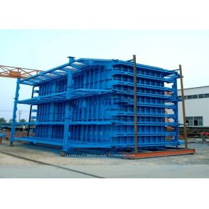 Recyclable Steel Column Formwork Round / Square Bottom Easy Operation