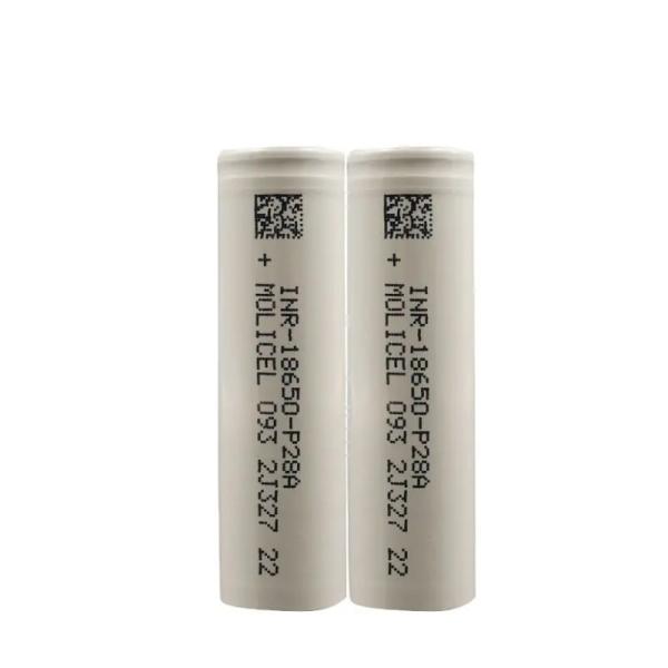 Drone Battery Cells Molicel P28A 2800mah Rechargeable INR18650 Lithium Ion