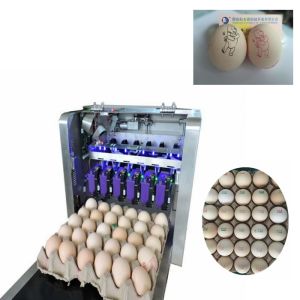 Cheap 600DPI High Resolution Egg Inkjet Batch Coding Machine For Bar Code / Logo for sale