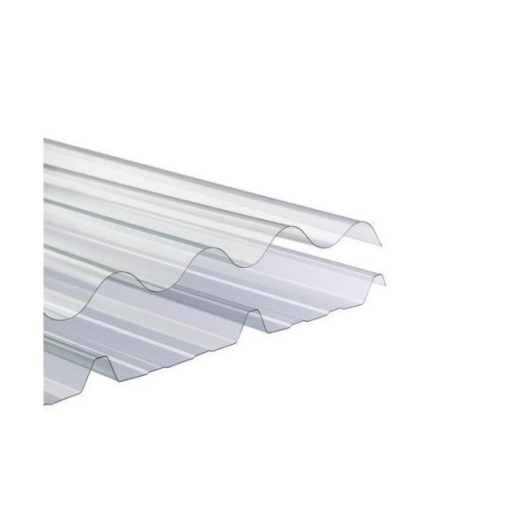 1.22m Width Corrugated Polycarbonate Sheet UV Resistant Roof Panels For
