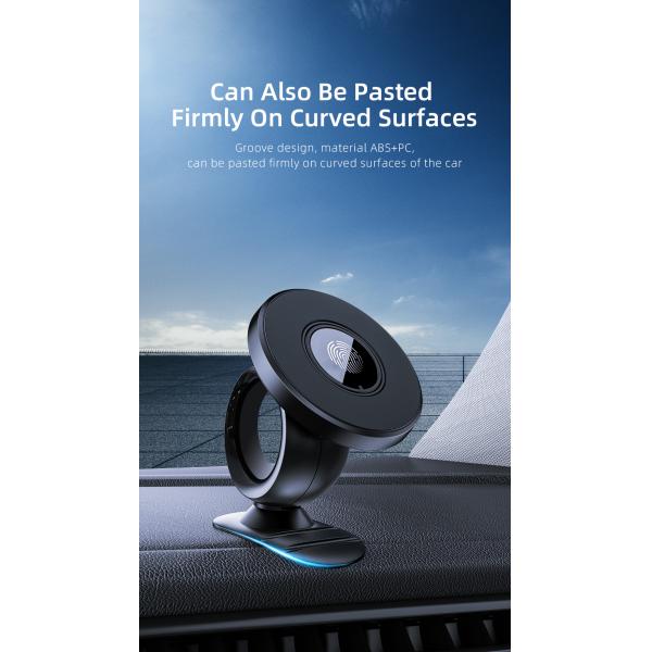 Mirror Magnetic 360 Magnetic Car Phone Holders OEM ODM with 3M Adhesive Paste