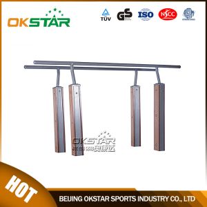 china outdoor park gym equipment WPC materials based double bar with TUV