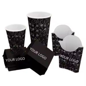 Customized Printing Hamburger Box Fast Food Oil Resistant Packaging Box